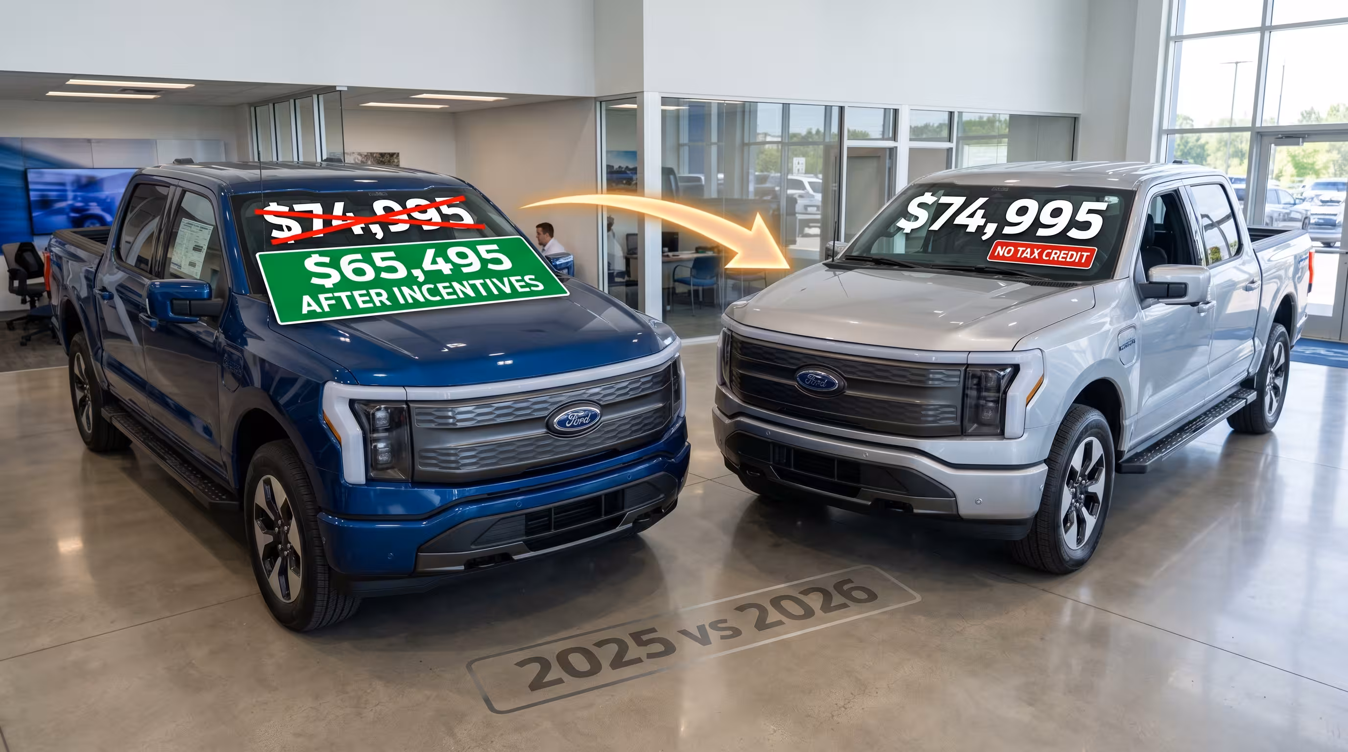 The 2026 Ford F-150 Lightning price looks cheaper, but the 2025 model can save you up to $11,500. Here’s the real price comparison.